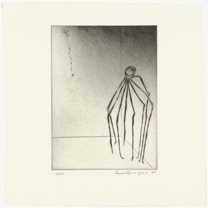 Louise Bourgeois. Untitled, plate 3 of 9, from the portfolio, Ode &agrave; ma m&egrave;re. 1995