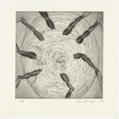 Louise Bourgeois. Untitled, plate 6 of 9, from the portfolio, Ode &agrave; Ma M&egrave;re. 1995