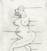 Louise Bourgeois. Sainte S&eacute;bastienne. 1990
