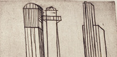 Louise Bourgeois. Plate 3 of 9, from the illustrated book, He Disappeared into Complete Silence, first edition (Example 2). 1947
