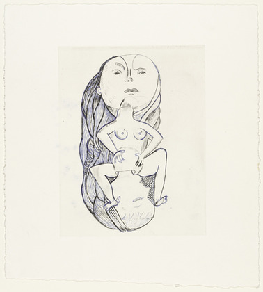 Louise Bourgeois. Untitled, plate 2 of 14, from the portfolio, Autobiographical Series. 1993