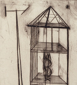 Louise Bourgeois. Plate 4 of 9, from the illustrated book, He Disappeared into Complete Silence, first edition (Example 2). 1947