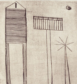 Louise Bourgeois. Plate 6 of 9, from the illustrated book, He Disappeared into Complete Silence, first edition (Example 2). 1947