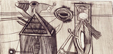 Louise Bourgeois. Plate 7 of 9, from the illustrated book, He Disappeared into Complete Silence, first edition (Example 2). 1947