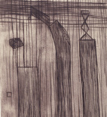 Louise Bourgeois. Plate 9 of 9, from the illustrated book, He Disappeared into Complete Silence, first edition (Example 2). 1947