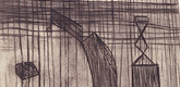 Louise Bourgeois. Plate 9 of 9, from the illustrated book, He Disappeared into Complete Silence, first edition (Example 2). 1947