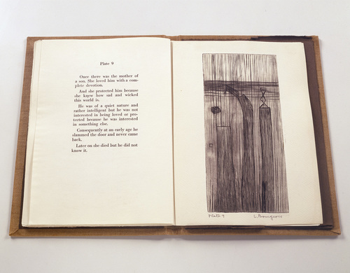 Louise Bourgeois. Plate 9 of 9, from the illustrated book, He Disappeared into Complete Silence, first edition (Example 2). 1947