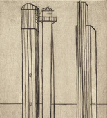 Louise Bourgeois. Plate 3 of 9, from the illustrated book, He Disappeared into Complete Silence, first edition (Example 3). 1947