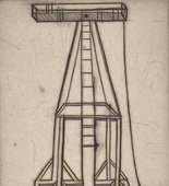 Louise Bourgeois. Plate 5 of 9, from the illustrated book, He Disappeared into Complete Silence, first edition (Example 3). 1947