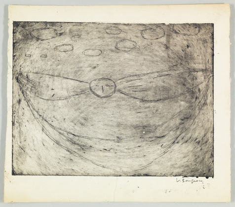 Louise Bourgeois. Le Grand Regard Greeting. 1948