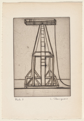 Louise Bourgeois. Plate 5 of 9, from the illustrated book, He Disappeared into Complete Silence, first edition (Example 3). 1947