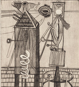 Louise Bourgeois. Plate 7 of 9, from the illustrated book, He Disappeared into Complete Silence, first edition (Example 3). 1947