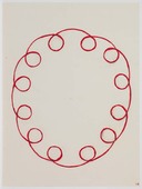 Louise Bourgeois. Untitled, no. 175 of 220, from the series, The Insomnia Drawings. 1995
