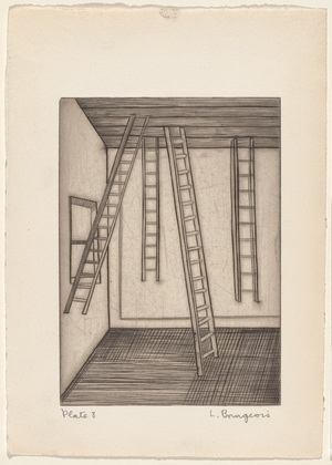 Louise Bourgeois. Plate 8 of 9, from the illustrated book, He Disappeared into Complete Silence, first edition (Example 3). 1947