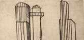 Louise Bourgeois. Plate 3 of 9, from the illustrated book, He Disappeared into Complete Silence, first edition (Example 4). 1947
