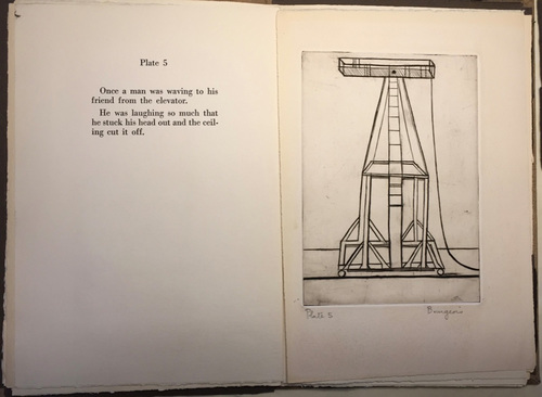 Louise Bourgeois. Plate 5 of 9, from the illustrated book, He Disappeared into Complete Silence, first edition (Example 4). 1947