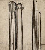 Louise Bourgeois. Plate 3 of 9, from the illustrated book, He Disappeared into Complete Silence, first edition (Example 5). 1947