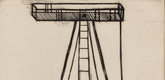 Louise Bourgeois. Plate 5 of 9, from the illustrated book, He Disappeared into Complete Silence, first edition (Example 5). 1947