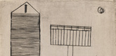 Louise Bourgeois. Plate 6 of 9, from the illustrated book, He Disappeared into Complete Silence, first edition (Example 5). 1947