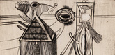 Louise Bourgeois. Plate 7 of 9, from the illustrated book, He Disappeared into Complete Silence, first edition (Example 5). 1947