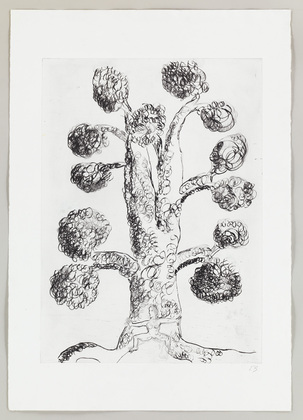 Louise Bourgeois. Untitled, plate 3 of 9, from the portfolio, Topiary: The Art of Improving Nature. 1998