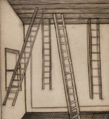 Louise Bourgeois. Plate 8 of 9, from the illustrated book, He Disappeared into Complete Silence, first edition (Example 5). 1947