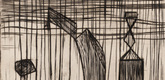 Louise Bourgeois. Plate 9 of 9, from the illustrated book, He Disappeared into Complete Silence, first edition (Example 5). 1947