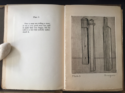 Louise Bourgeois. Plate 3 of 9, from the illustrated book, He Disappeared into Complete Silence, first edition (Example 6). 1947