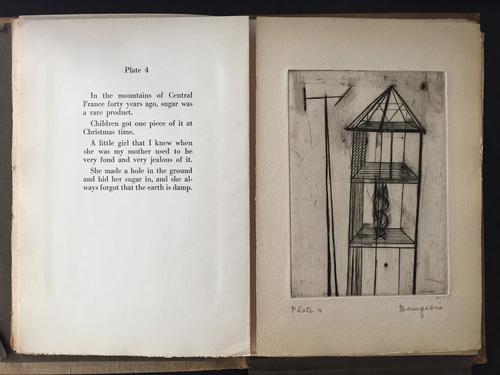 Louise Bourgeois. Plate 4 of 9, from the illustrated book, He Disappeared into Complete Silence, first edition (Example 6). 1947