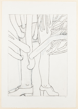 Louise Bourgeois. Untitled, plate 4 of 9, from the portfolio, Topiary: The Art of Improving Nature. 1998