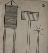 Louise Bourgeois. Plate 6 of 9, from the illustrated book, He Disappeared into Complete Silence, first edition (Example 6). 1947