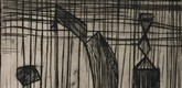 Louise Bourgeois. Plate 9 of 9, from the illustrated book, He Disappeared into Complete Silence, first edition (Example 6). 1947
