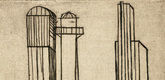 Louise Bourgeois. Plate 3 of 9, from the illustrated book, He Disappeared into Complete Silence, first edition (Example 7). 1947