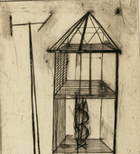 Louise Bourgeois. Plate 4 of 9, from the illustrated book, He Disappeared into Complete Silence, first edition (Example 7). 1947