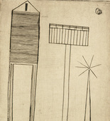 Louise Bourgeois. Plate 6 of 9, from the illustrated book, He Disappeared into Complete Silence, first edition (Example 7). 1947