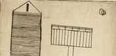 Louise Bourgeois. Plate 6 of 9, from the illustrated book, He Disappeared into Complete Silence, first edition (Example 7). 1947