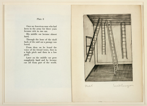 Louise Bourgeois. Plate 8 of 9, from the illustrated book, He Disappeared into Complete Silence, first edition (Example 7). 1947