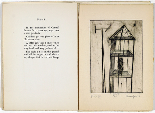 Louise Bourgeois. Plate 4 of 9, from the illustrated book, He Disappeared into Complete Silence, first edition (Example 8). 1947