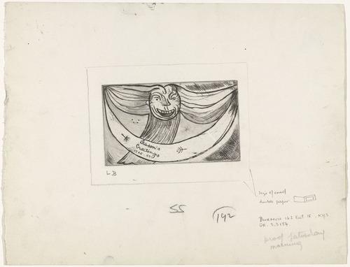 Louise Bourgeois. Greetings: Laughing Monster. 1946