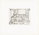 Louise Bourgeois. Untitled, plate 5 of 14, from the portfolio, Autobiographical Series. 1993