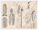 Louise Bourgeois. Untitled (verso of Famille). 1947-1949