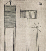 Louise Bourgeois. Plate 6 of 9, from the illustrated book, He Disappeared into Complete Silence, first edition (Example 8). 1947