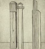 Louise Bourgeois. Plate 3 of 9, from the illustrated book, He Disappeared into Complete Silence, first edition (Example 9). 1947