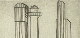 Louise Bourgeois. Plate 3 of 9, from the illustrated book, He Disappeared into Complete Silence, first edition (Example 9). 1947