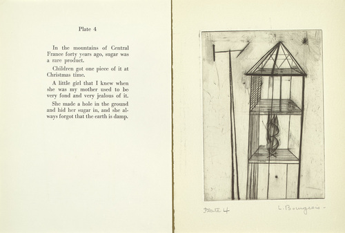 Louise Bourgeois. Plate 4 of 9, from the illustrated book, He Disappeared into Complete Silence, first edition (Example 9). 1947