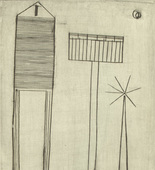 Louise Bourgeois. Plate 6 of 9, from the illustrated book, He Disappeared into Complete Silence, first edition (Example 9). 1947