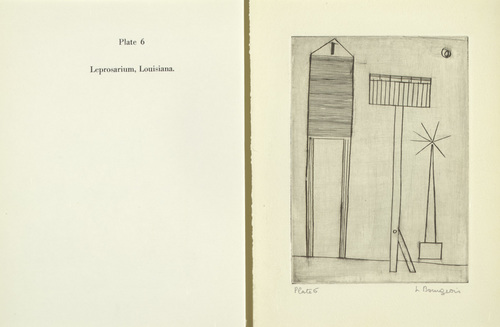 Louise Bourgeois. Plate 6 of 9, from the illustrated book, He Disappeared into Complete Silence, first edition (Example 9). 1947