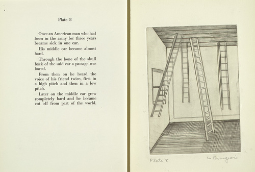 Louise Bourgeois. Plate 8 of 9, from the illustrated book, He Disappeared into Complete Silence, first edition (Example 9). 1947
