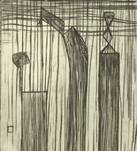 Louise Bourgeois. Plate 9 of 9, from the illustrated book, He Disappeared into Complete Silence, first edition (Example 9). 1947