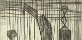 Louise Bourgeois. Plate 9 of 9, from the illustrated book, He Disappeared into Complete Silence, first edition (Example 9). 1947